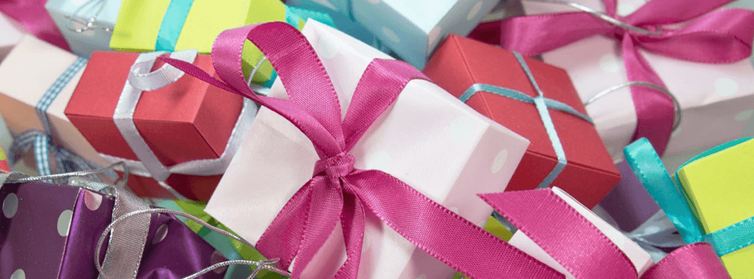 Gift wrapped presents