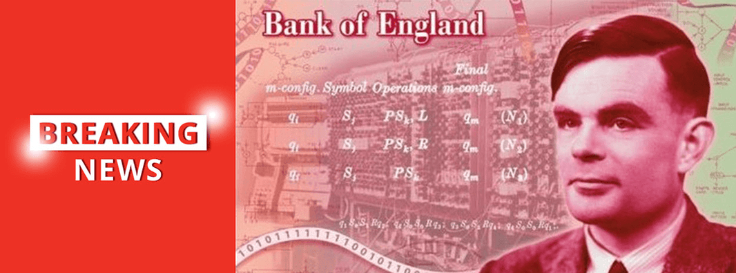 Alan Turing to Feature on the Bank of England’s New £50 note