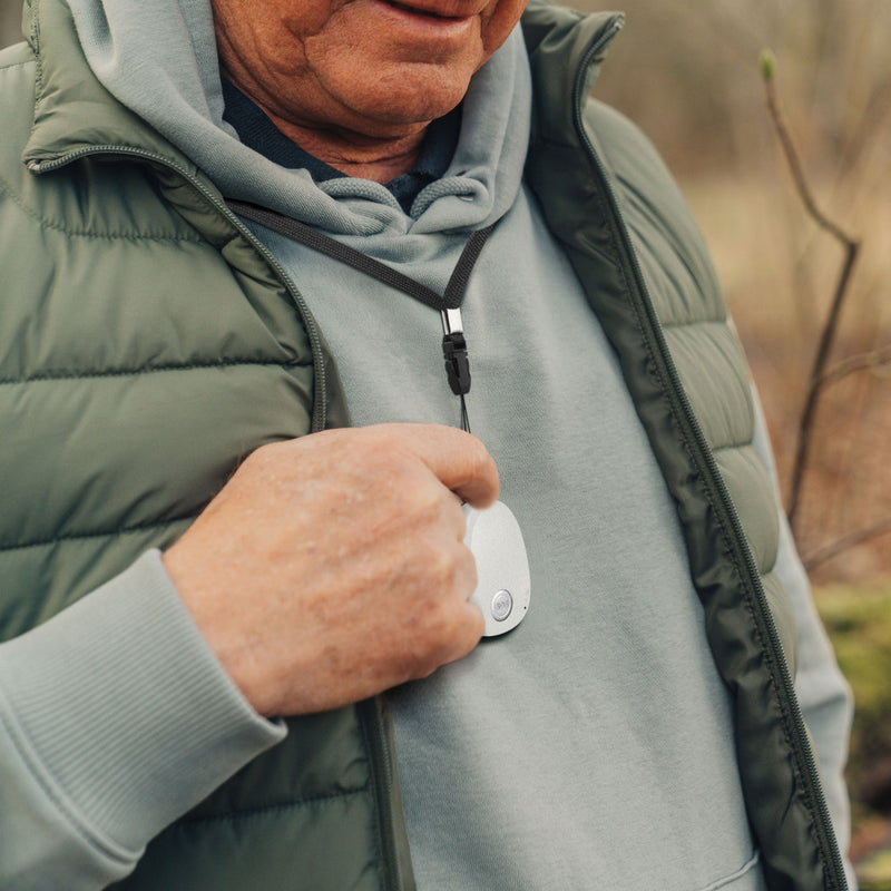 Person wearing GPS Pendant