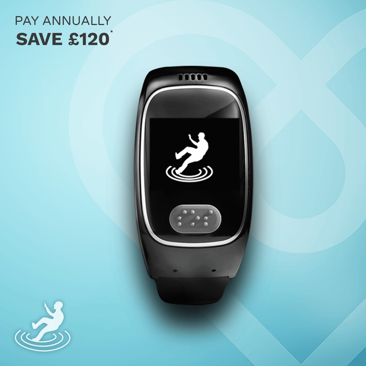 Full Risk Watch Personal Alarm Watch with Fall Detection