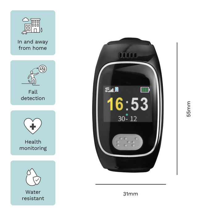 Full Risk Watch Personal Alarm Watch with Fall Detection